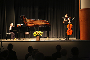 Mufei Feng, cello and Tomoko Ichinose, piano