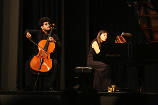 Mohammed Elsaygh, cello and Tomoko Ichinose, piano