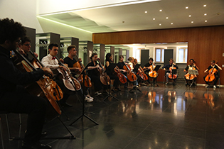 Entertainment with the cello ensemble