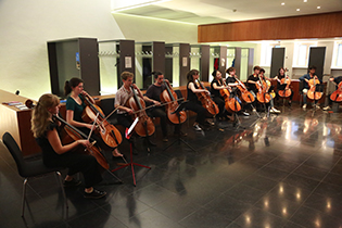 Intermission - fun with cello ensemble