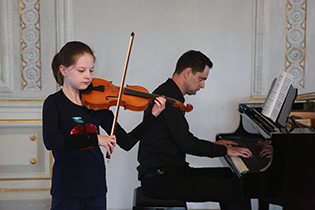 dress rehearsal Maira Schiele with Alexei Petrov